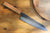 Couteau japonais CHEF jaune orange et bois - 7PLIS