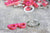 Porte-clés 7PLIS recyclé à partir de skateboard usagé - rose et bois - 7PLIS