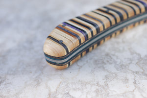 Couteau damas & skateboard recyclé