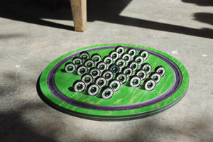 Solitaire 7PLIS skateboard recyclé noir vert ou bleu - 7PLIS