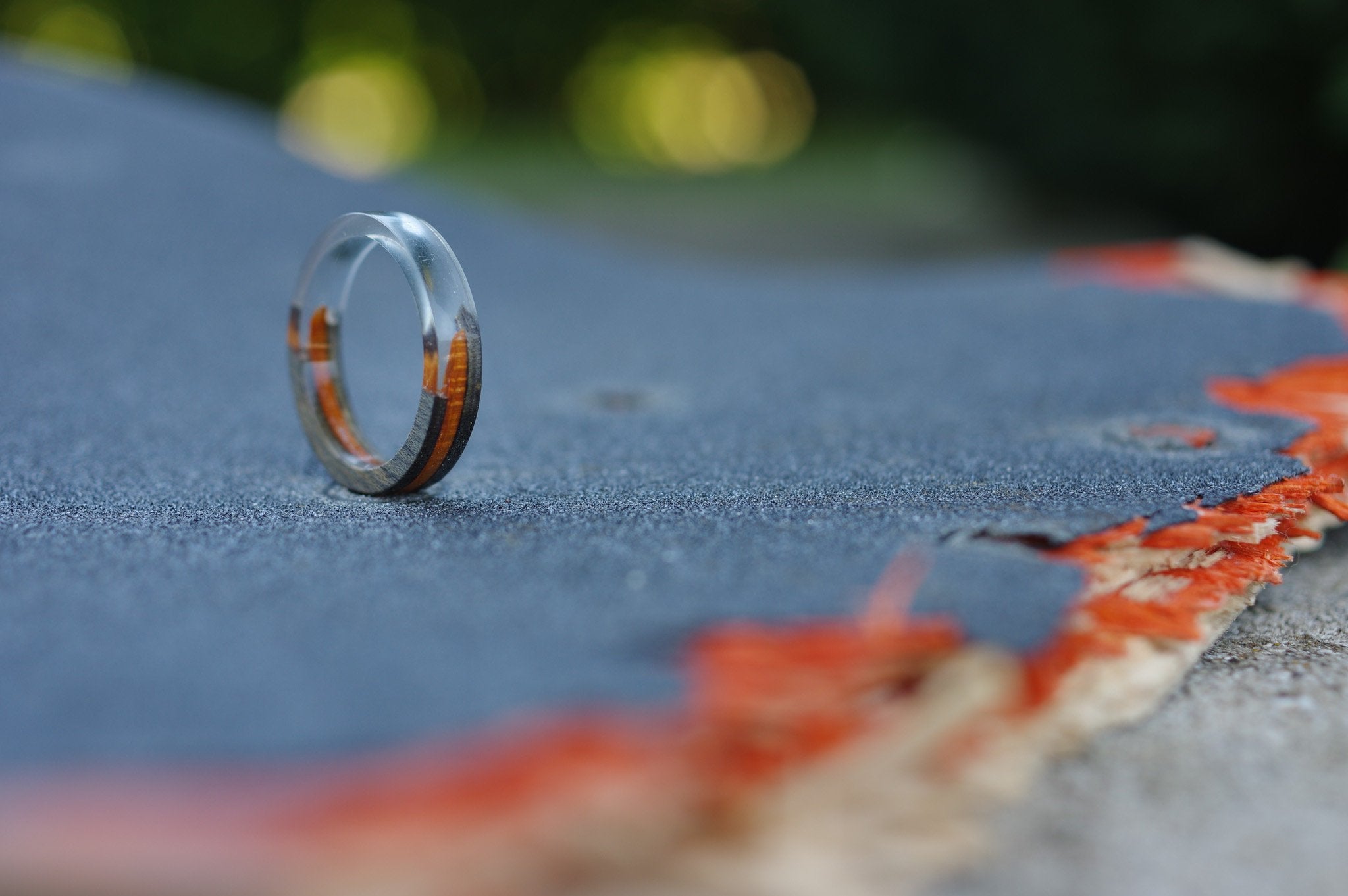 Bague résine skateboard recyclé 7PLIS - Main Image