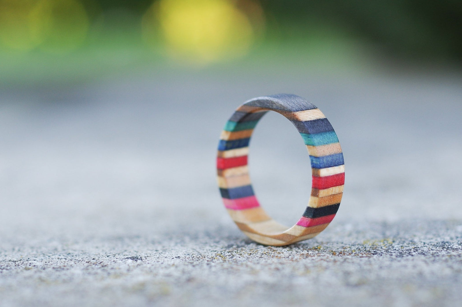 Bague skateboard recyclé 7PLIS multicolor - 7PLIS