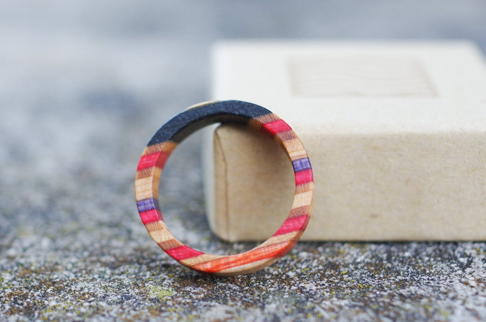 Bague skateboard recyclé 7PLIS multicolor - 7PLIS