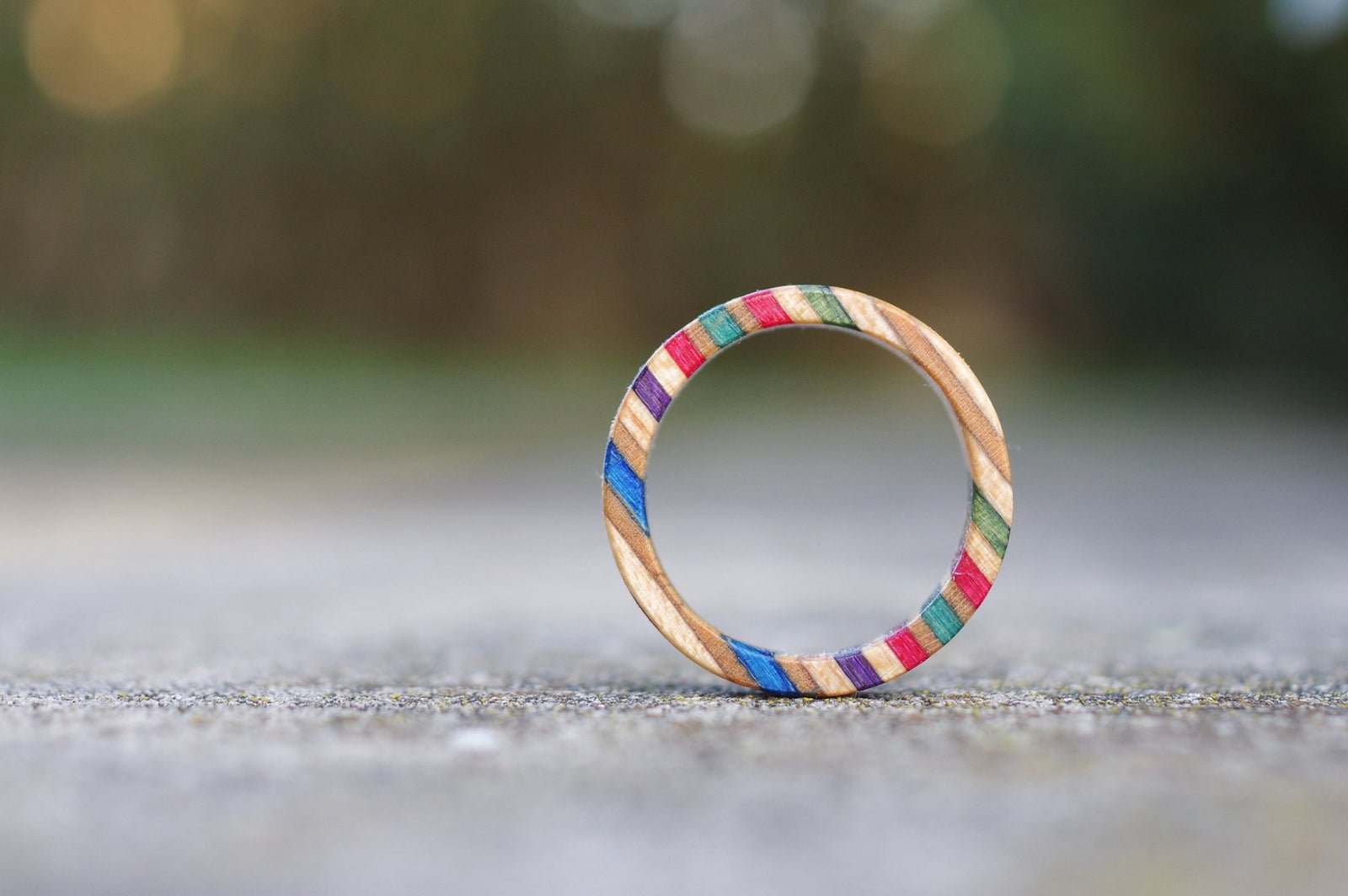 Bague skateboard recyclé 7PLIS multicolor - 7PLIS