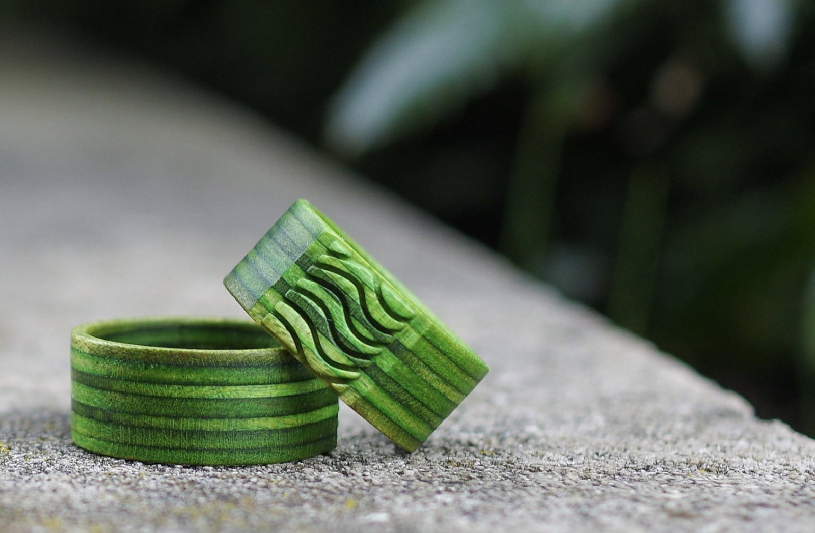 Bague skateboard recyclé logo 3D - 7PLIS