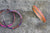 Bracelet rose orange gris SKATEBOARD recyclé - 7PLIS