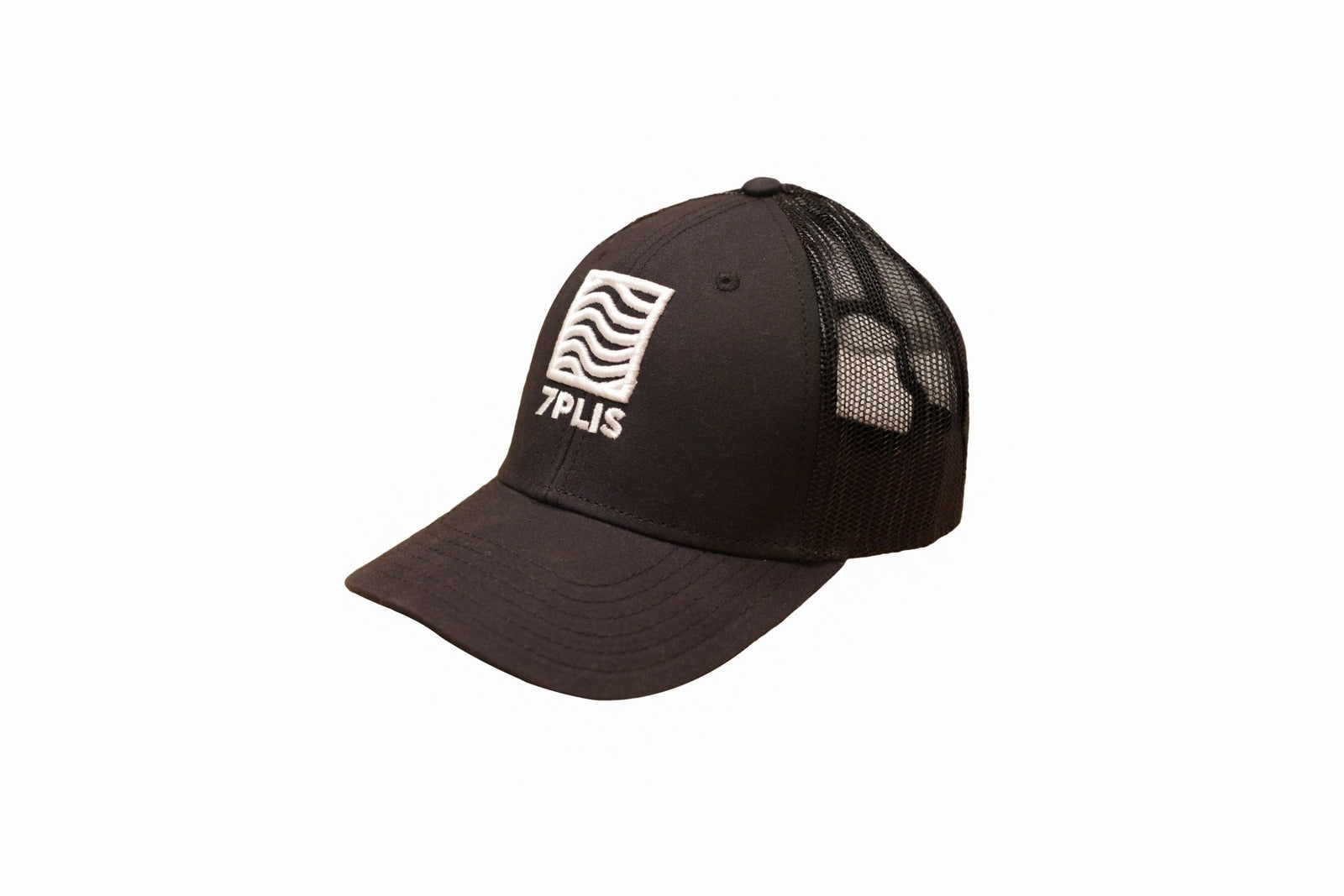 Casquette coton recyclé 7PLIS noire broderie 3D - 7PLIS