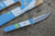 Couteau 7PLIS skateboard recyclé bleu et gris - 7PLIS