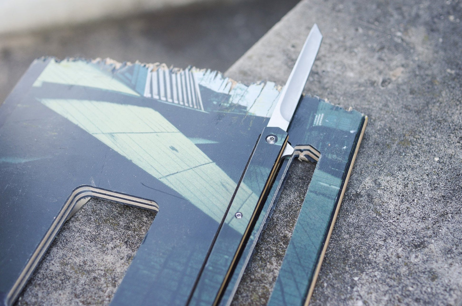 Couteau SKATEBOARD recyclé - 7PLIS