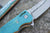 Couteau SKATEBOARD recyclé 7PLIS, bleu rouge bois - 7PLIS