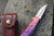 Couteau SKATEBOARD recyclé 7PLIS, violet rouge bois - 7PLIS