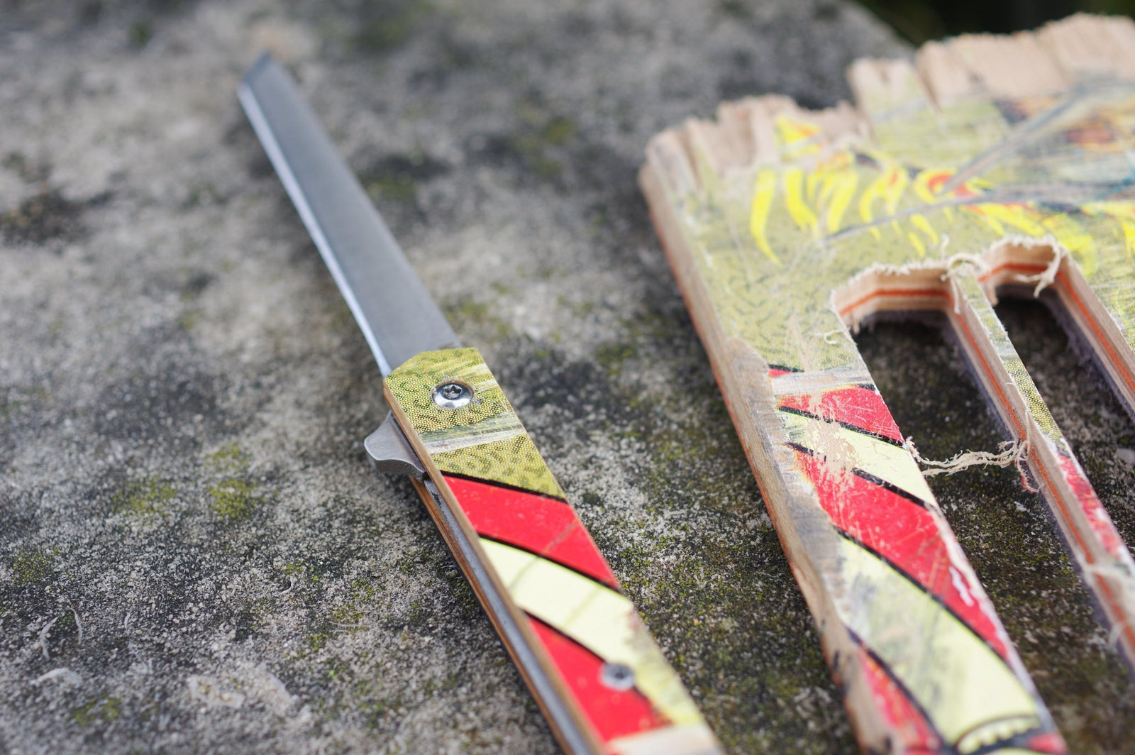 Couteau SKATEBOARD recyclé - 7PLIS