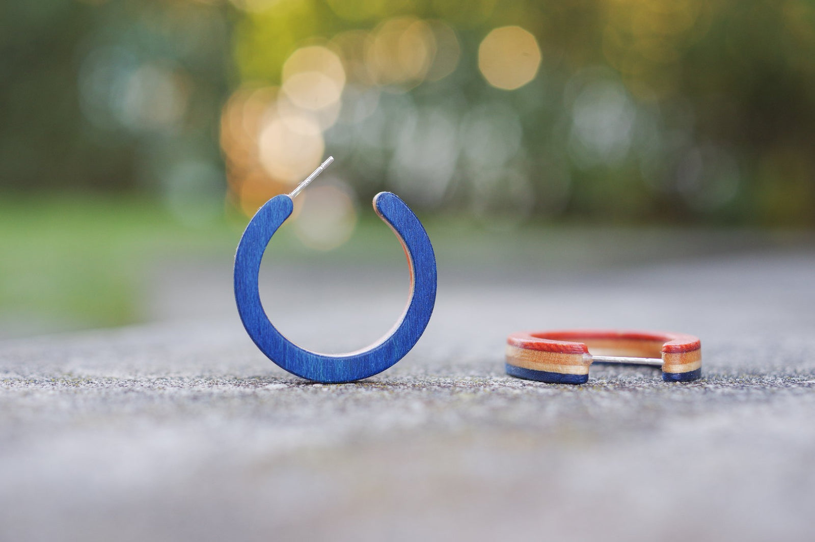 Créoles SKATEBOARD recyclé & argent 925 - 7PLIS