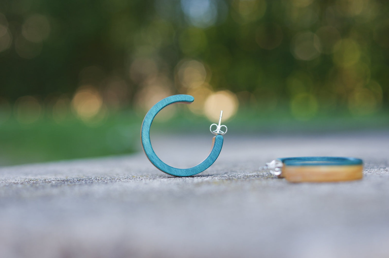 Créoles SKATEBOARD recyclé & argent 925 - 7PLIS