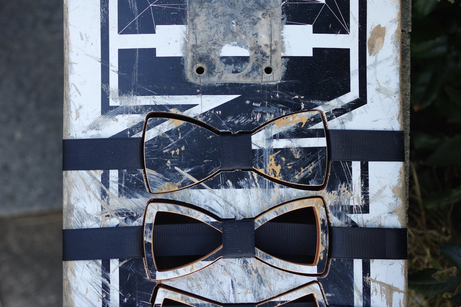 Noeud papillon 7PLIS blanc et noir - 7PLIS