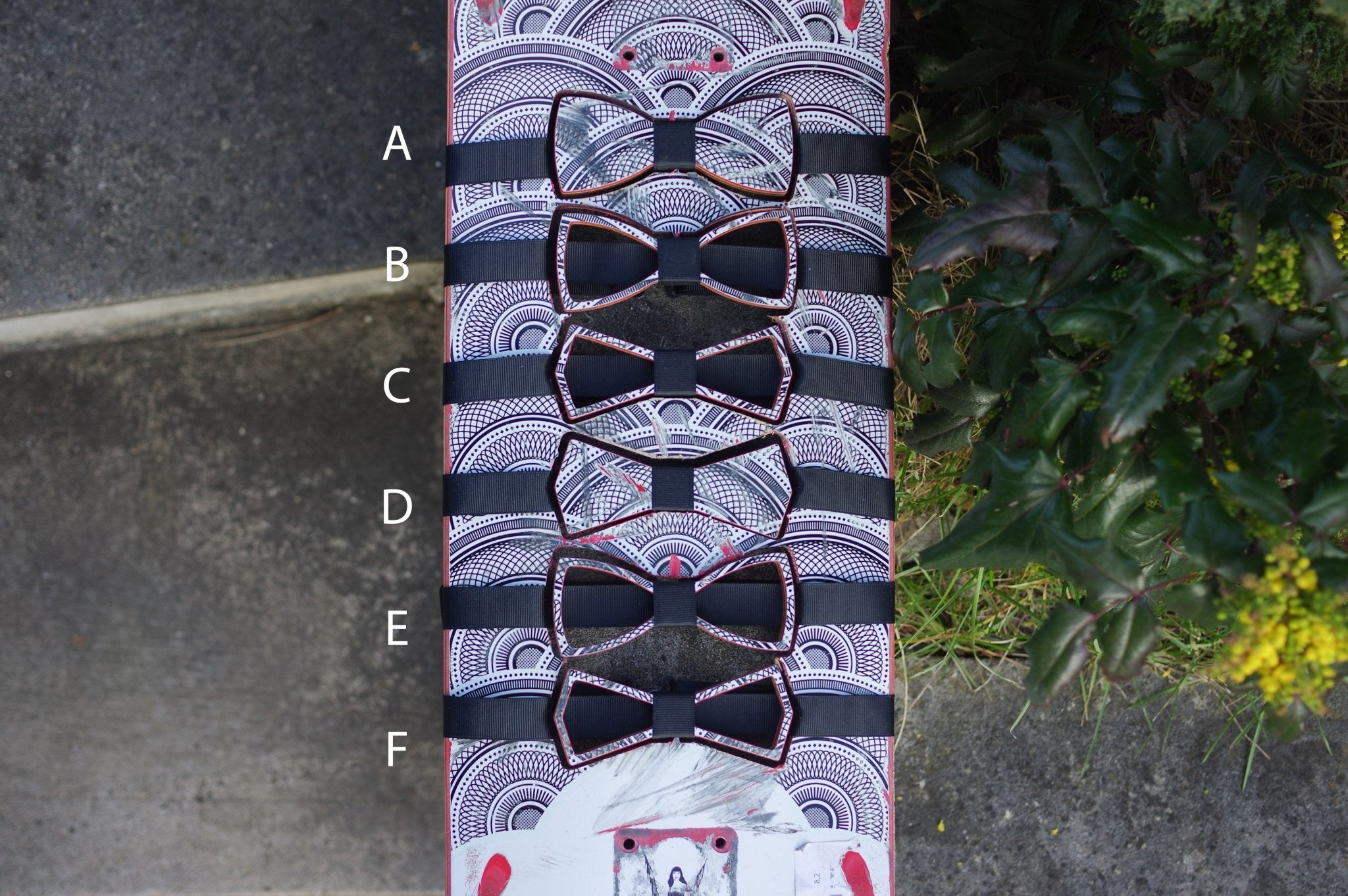 Noeud papillon 7PLIS noir blanc