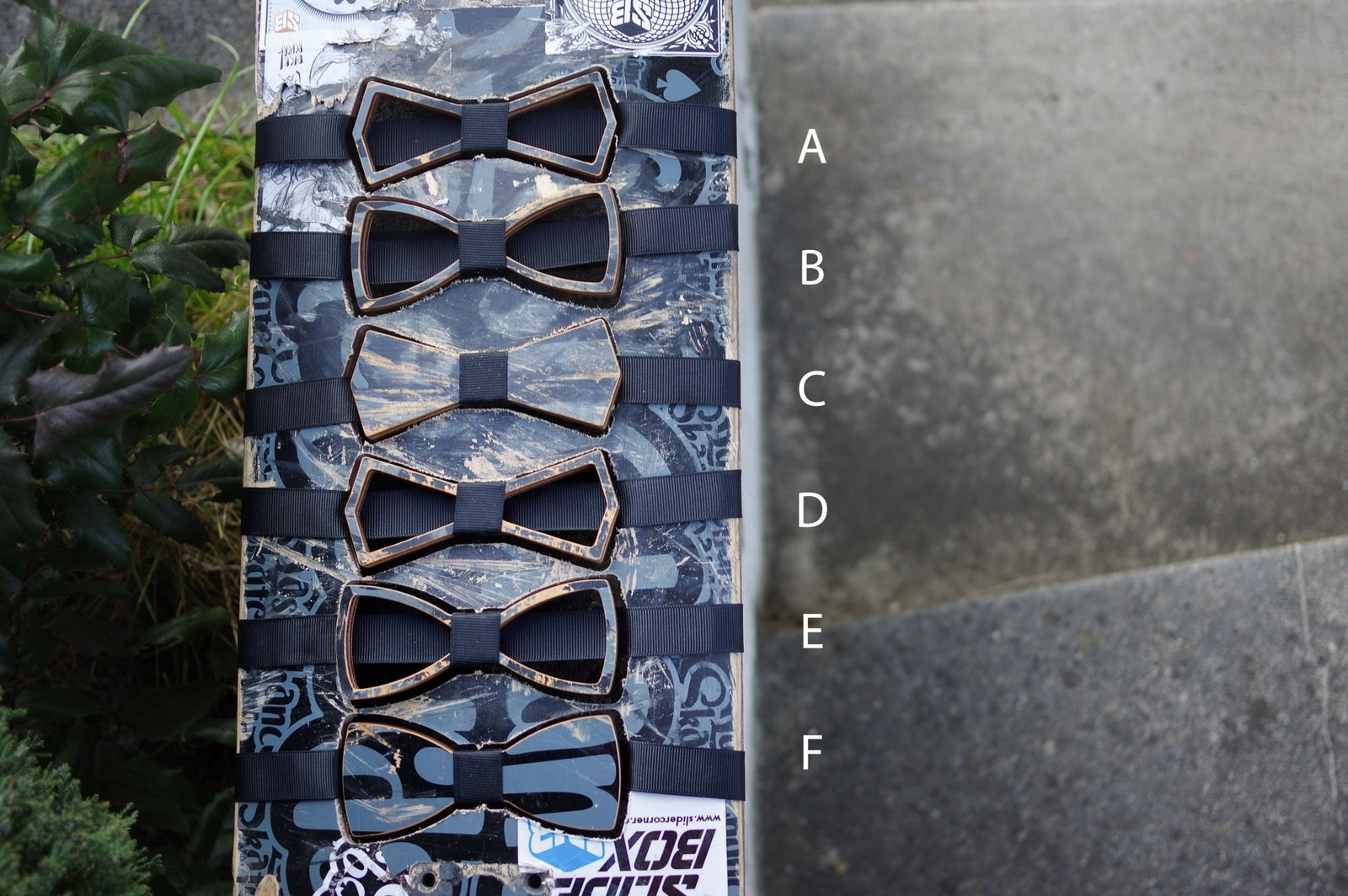 Noeud papillon 7PLIS gris blanc et noir - 7PLIS