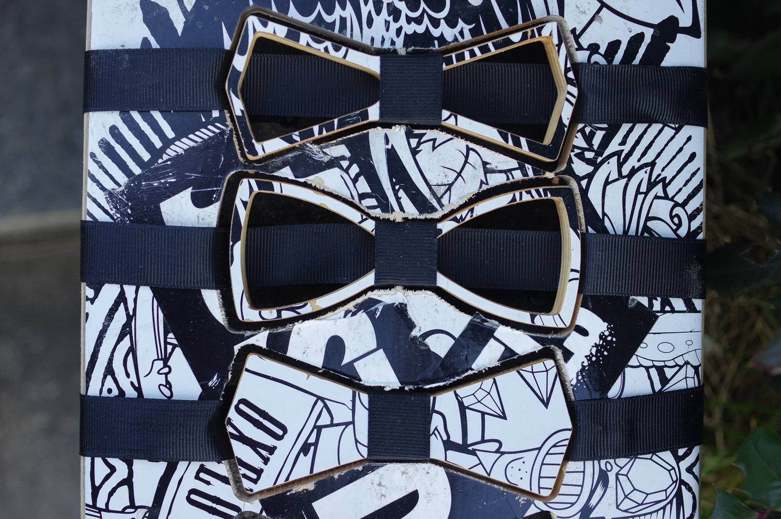 Noeud papillon 7PLIS noir blanc - 7PLIS