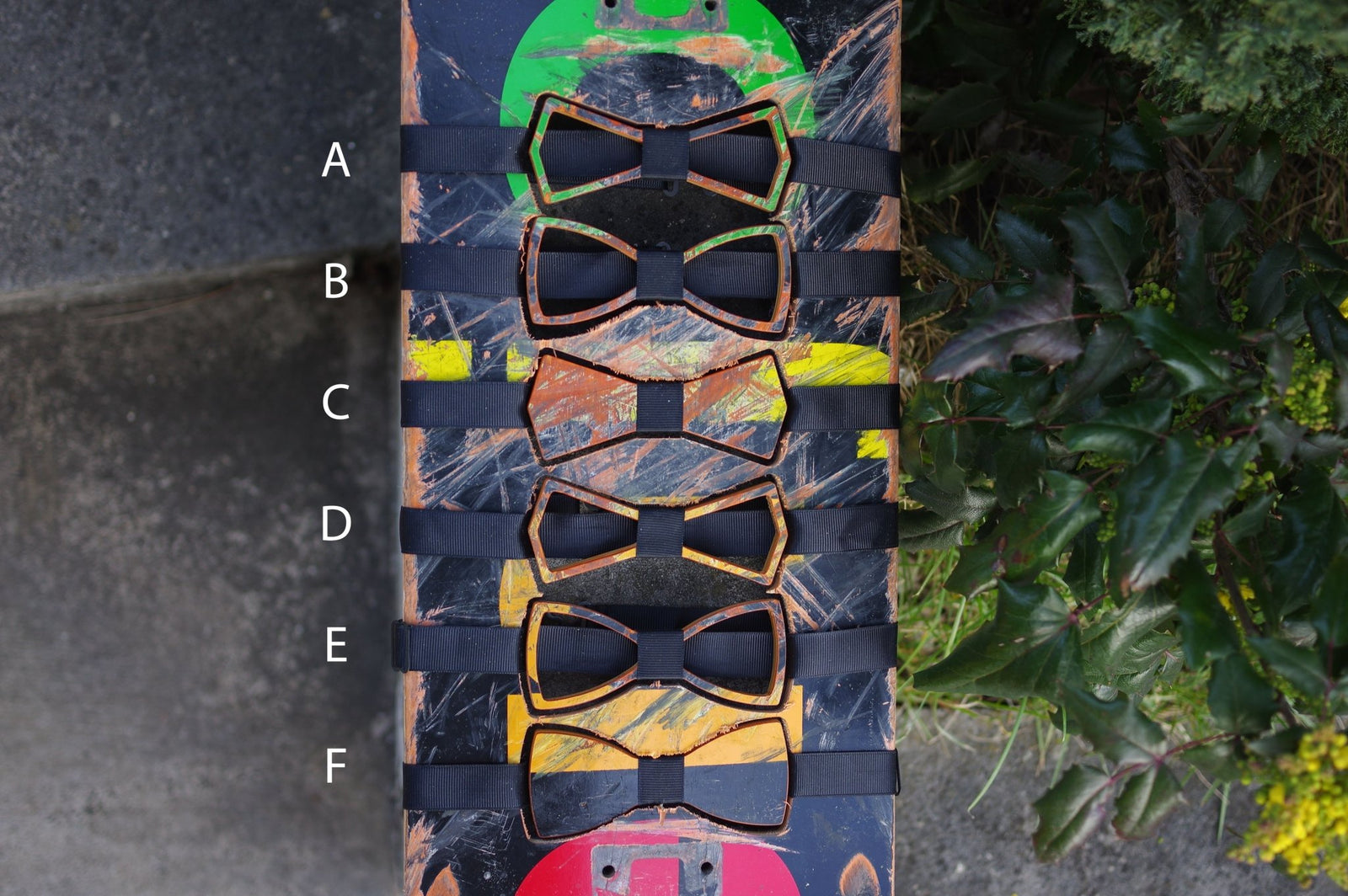 Noeud papillon 7PLIS noir orange - 7PLIS