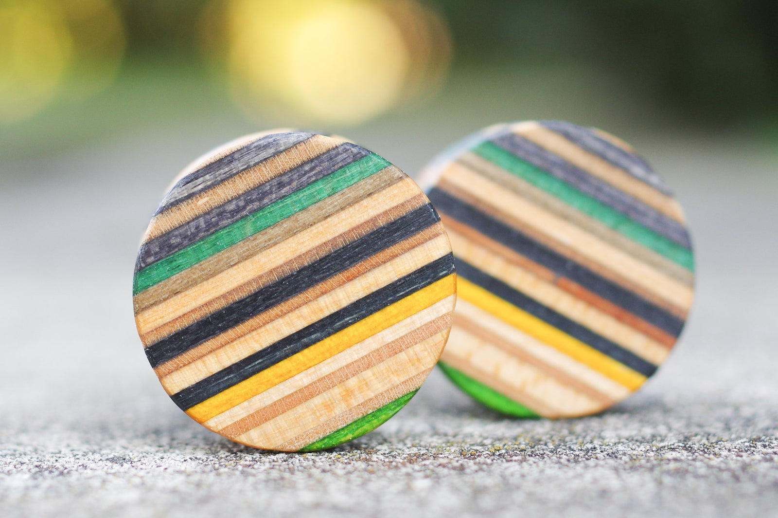 Plug SKATEBOARD recyclé bleu jaune noir - 7PLIS