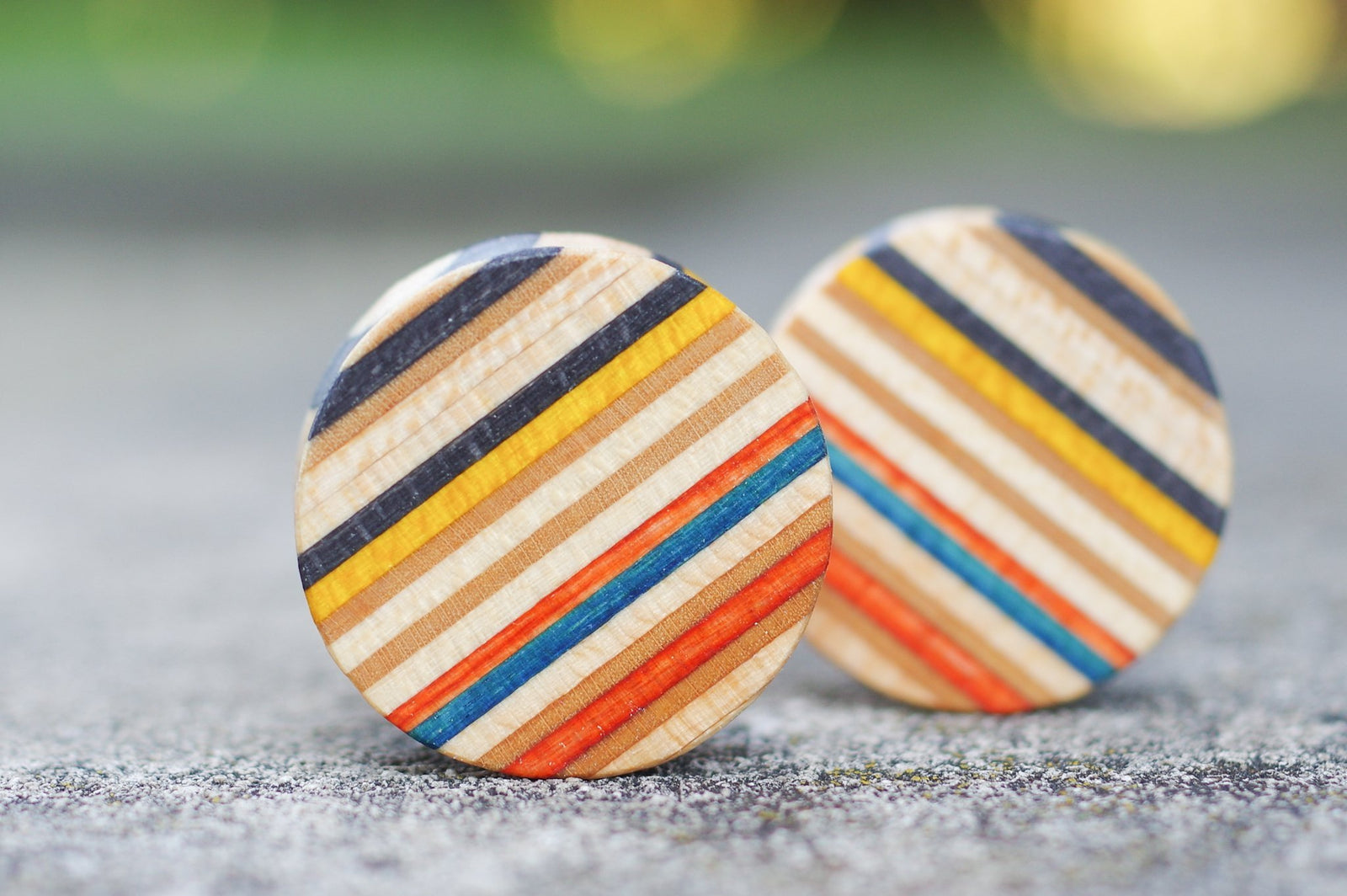 Plug SKATEBOARD recyclé bleu orange jaune - 7PLIS