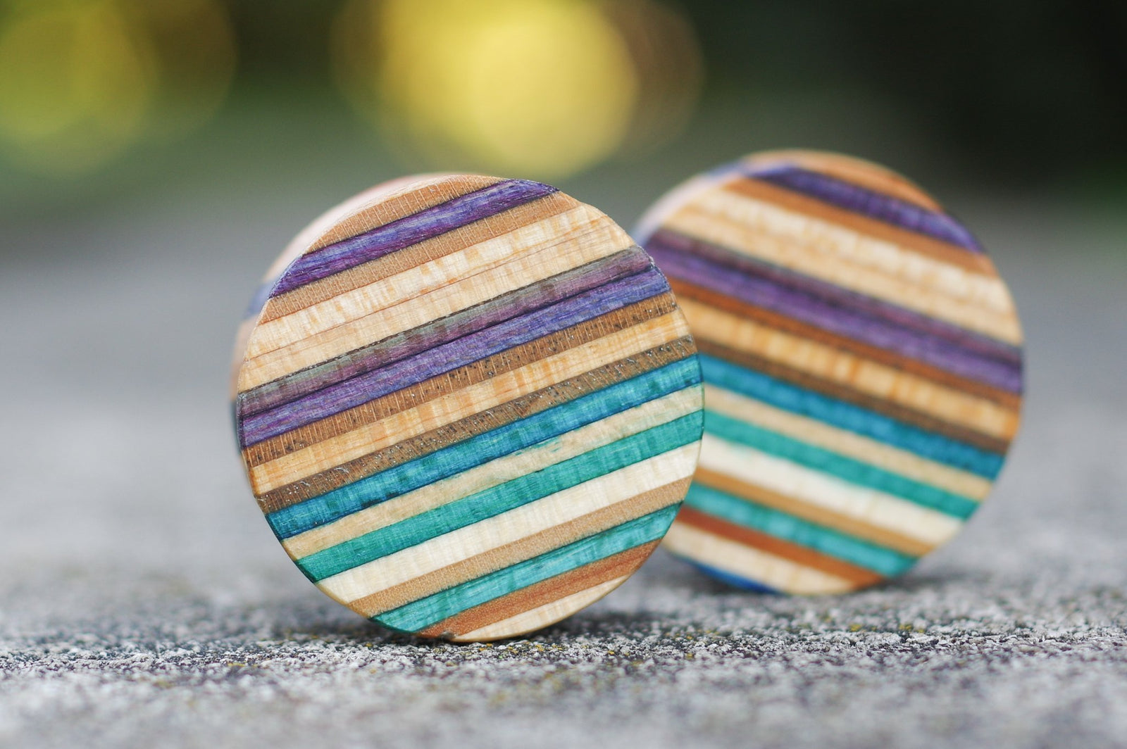 Plug SKATEBOARD recyclé bleu turquoise violet - 7PLIS