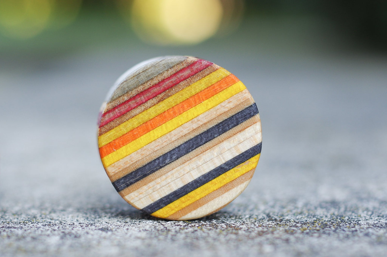 Plug SKATEBOARD recyclé jaune orange noir - 7PLIS