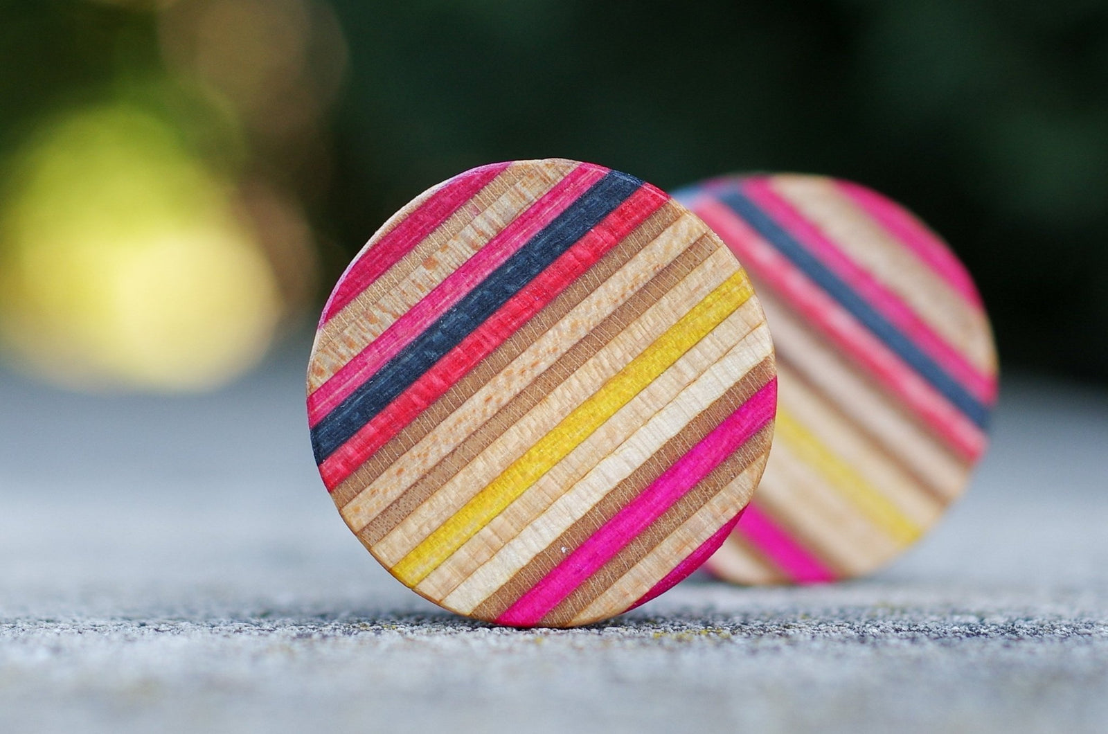 Plug SKATEBOARD recyclé rose bois - 7PLIS