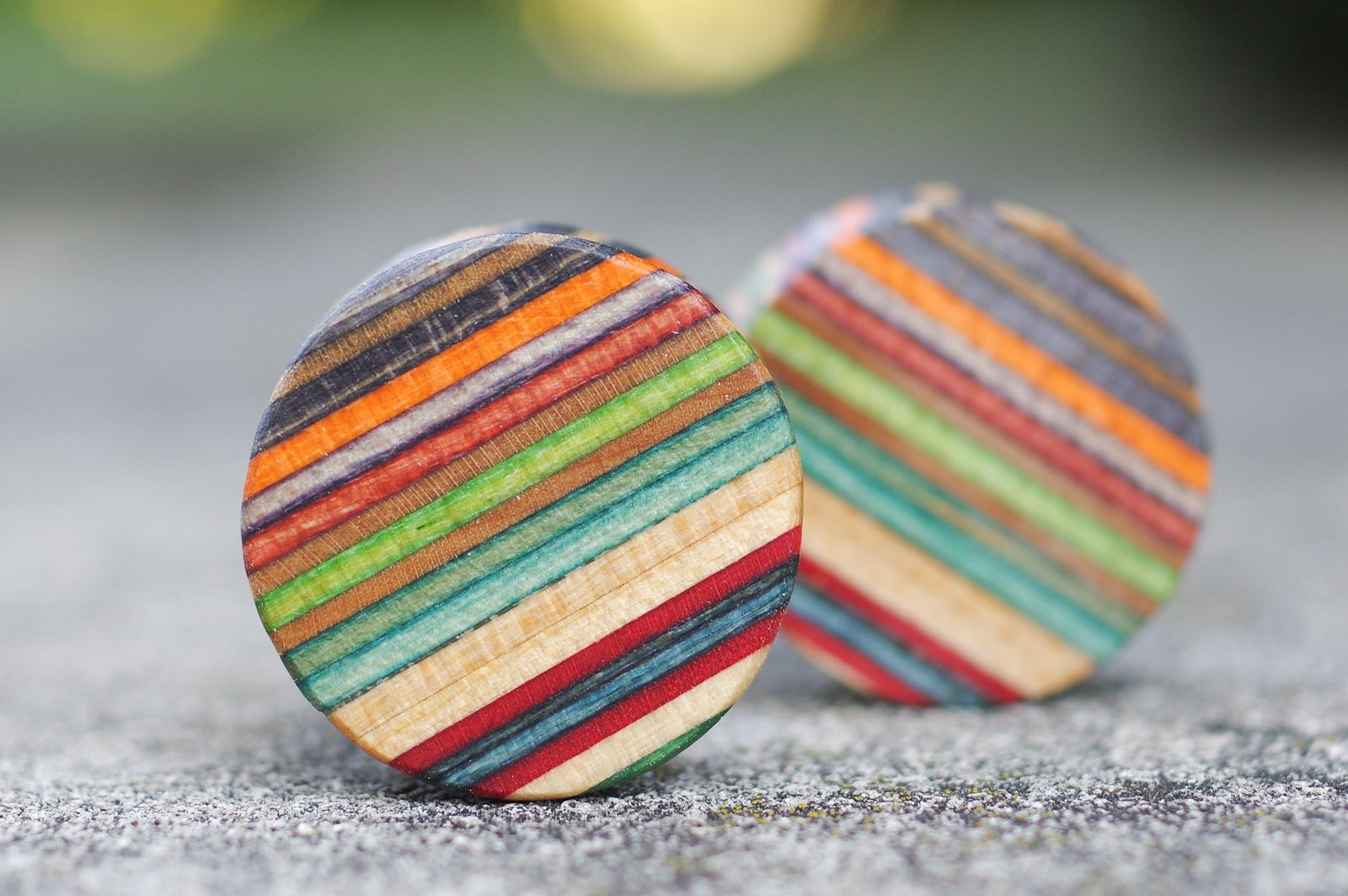 Plug SKATEBOARD recyclé turquoise vert orange noir rouge - 7PLIS