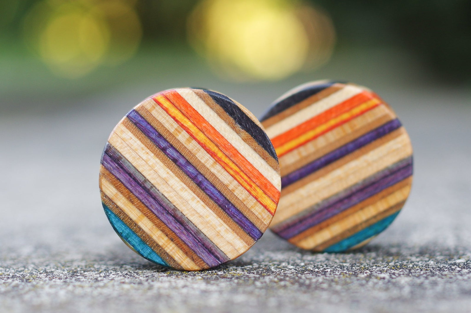 Plug SKATEBOARD recyclé violet orange - 7PLIS